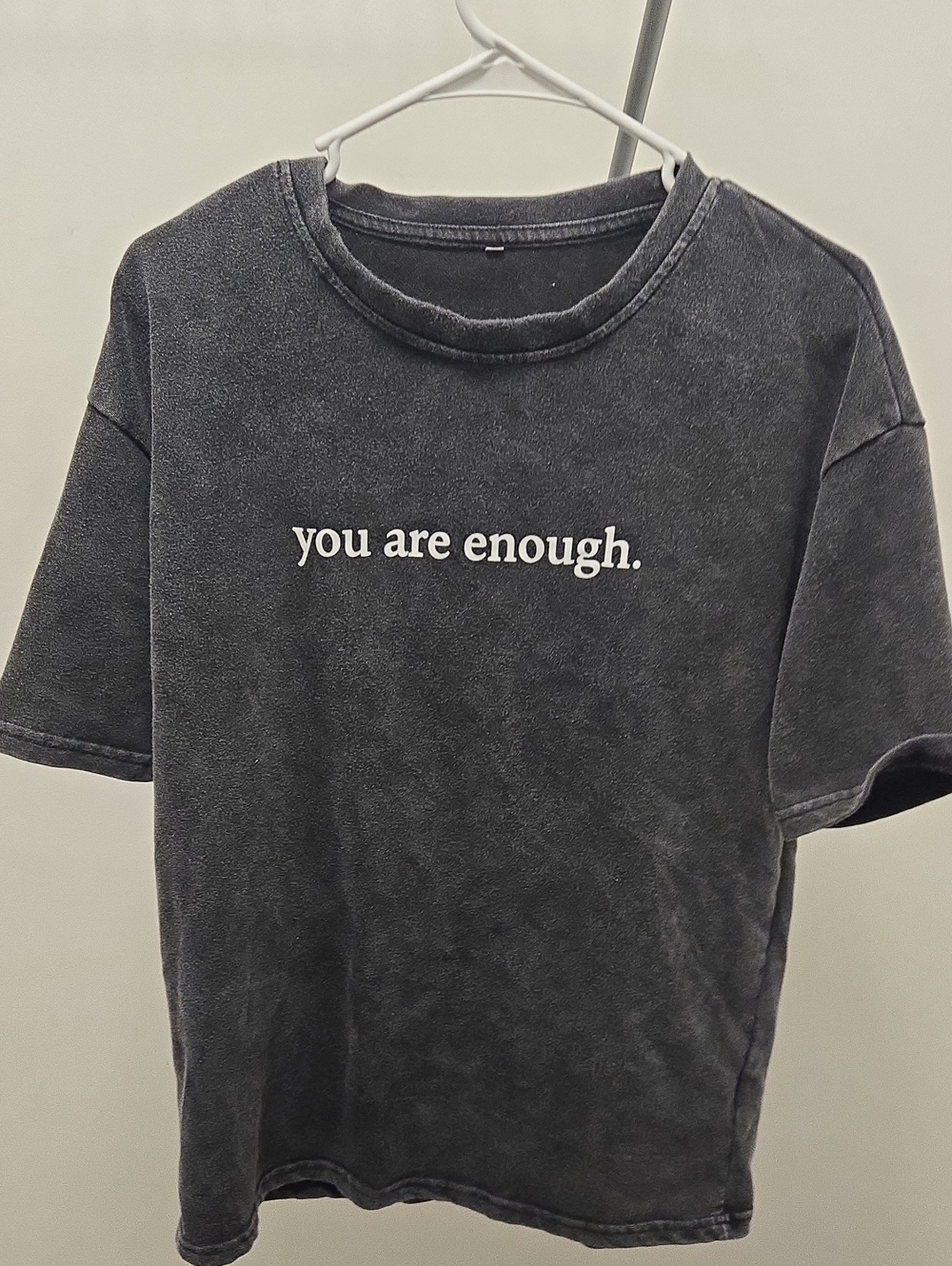 You Are Enough Graphic Mens Tee - Black